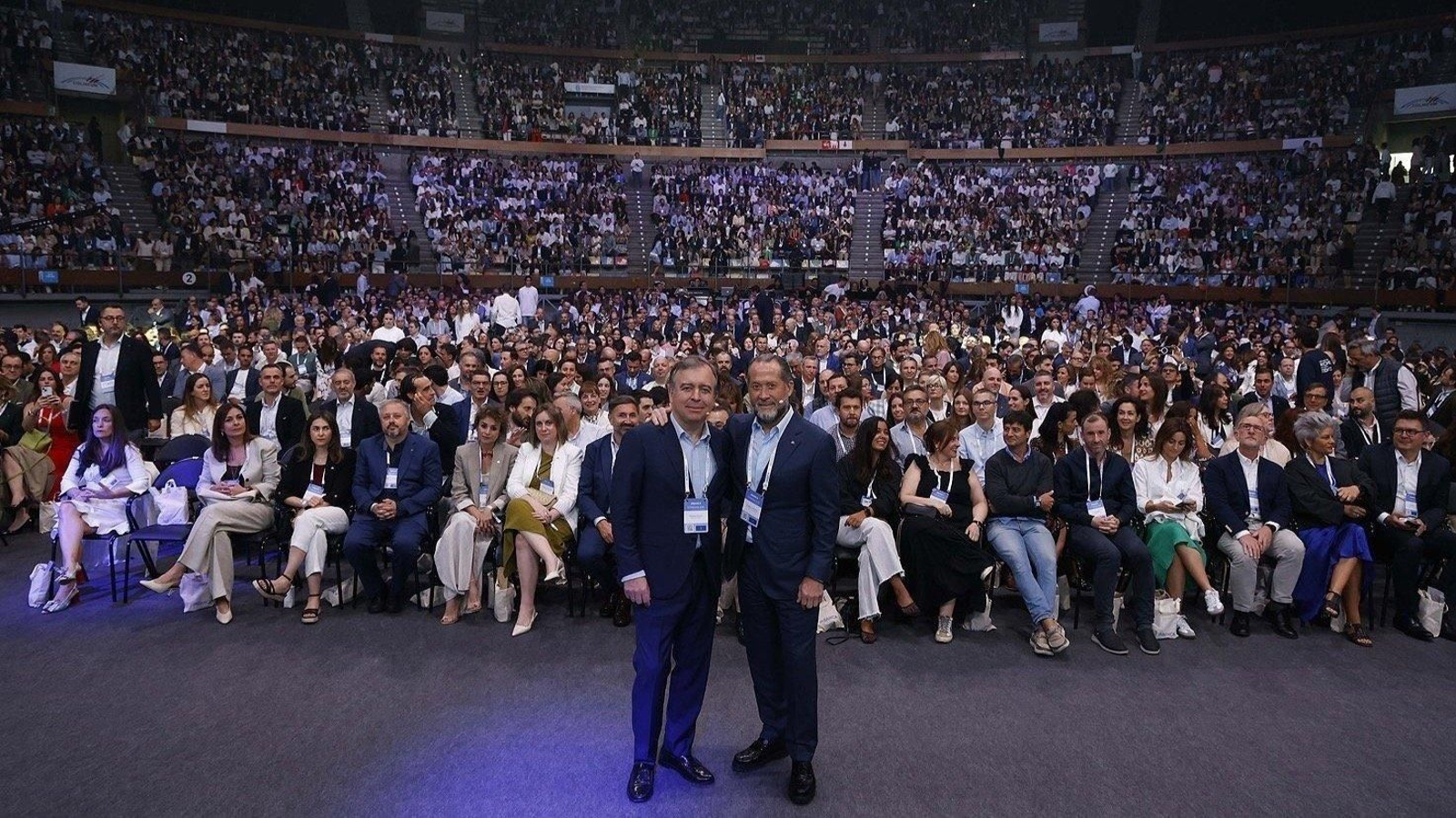 El presidente de Abanca, Juan Carlos Escotet Rodríguez, y el consejero delegado, Francisco Botas.