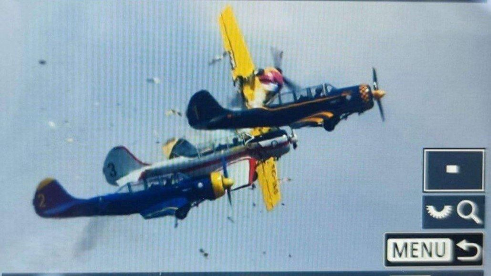 El momento del impacto entre las aeronaves. // X (@aviationbrk)