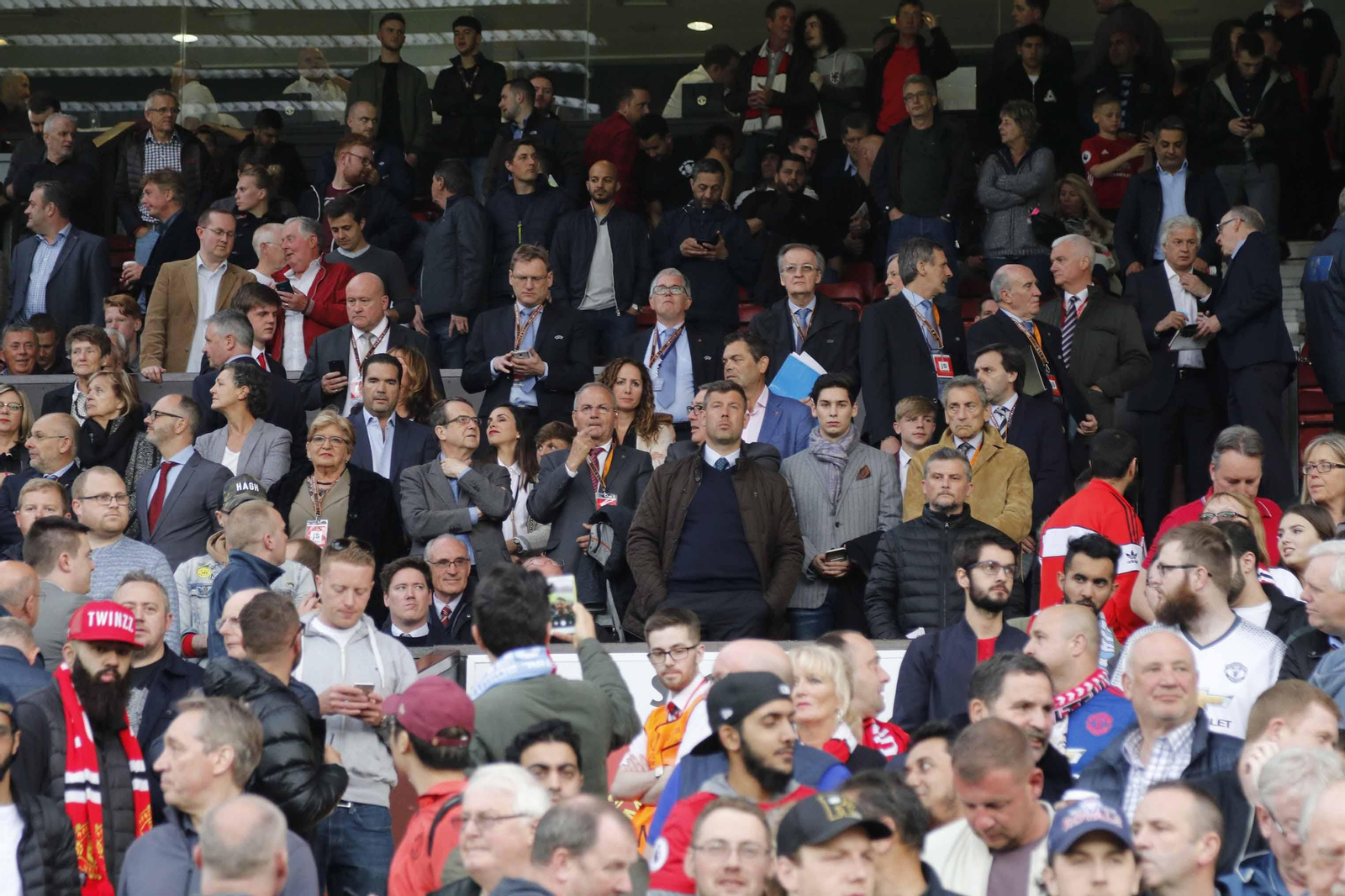 Las mejores imágenes del partido de vuelta entre Manchester United y Celta (1-1). // J.V. Landín