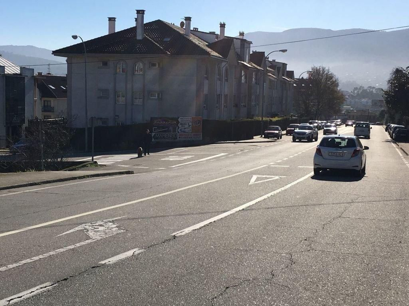 La carretera autonómica PO-552 transcurre por varios municipios del Val Miñor y el Baixo Miño.