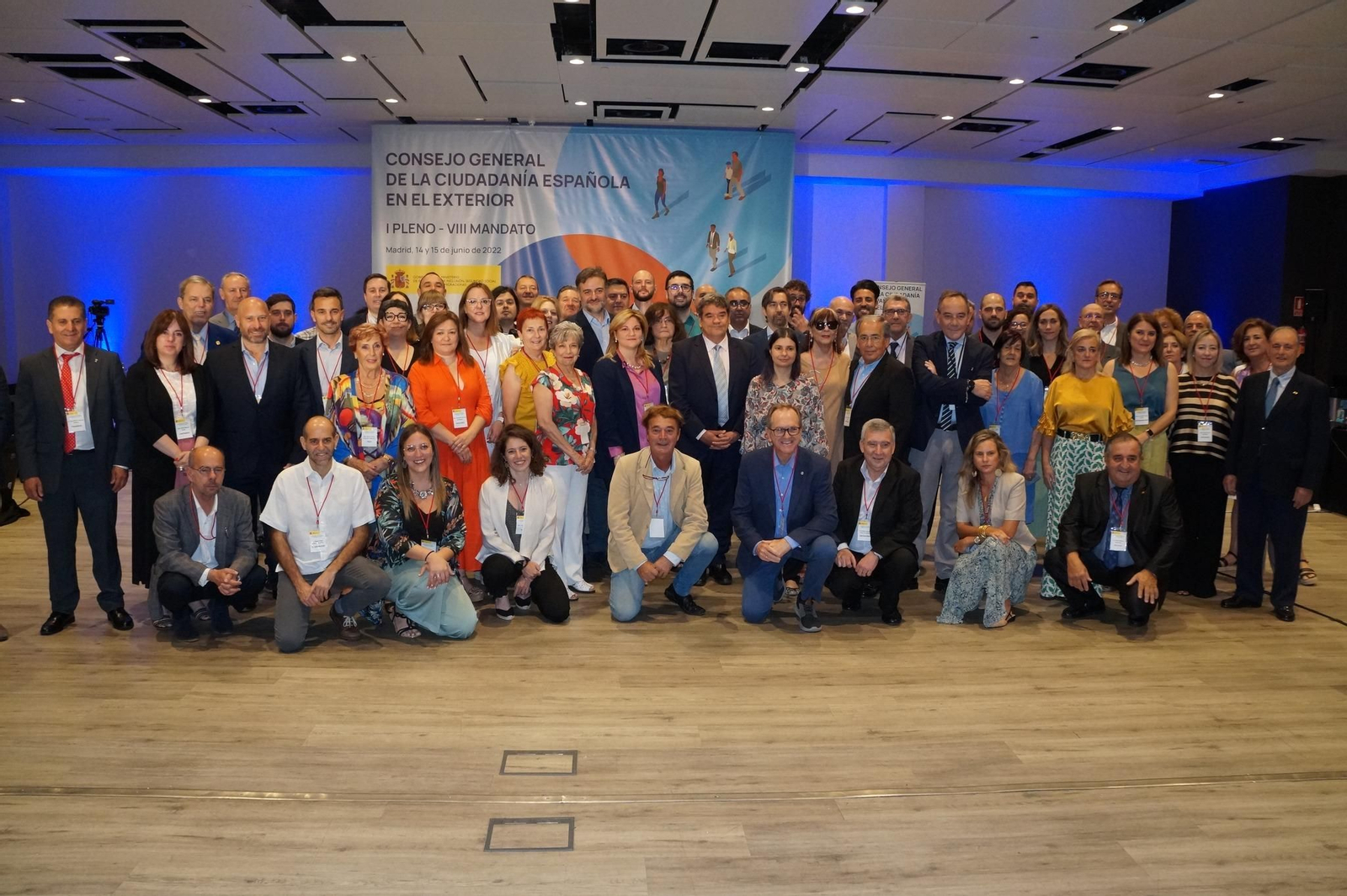 Foto de familia del I Pleno del VIII Mandato