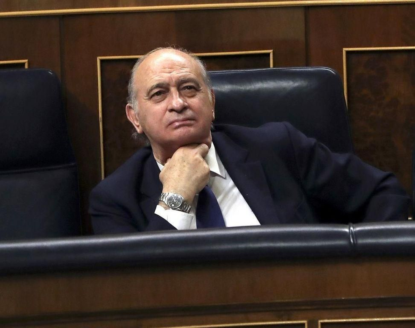 El exministro del Interior Jorge Fernández Díaz, en el Congreso.