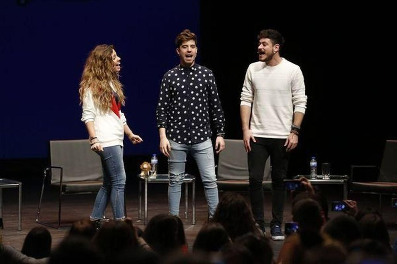 Los "triunfitos" Miriam, Roi y Cepeda