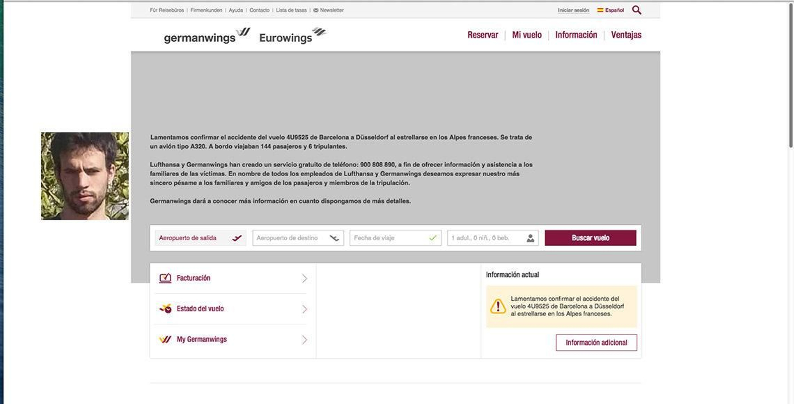 Foto de Xabu Löwe en el recuadro