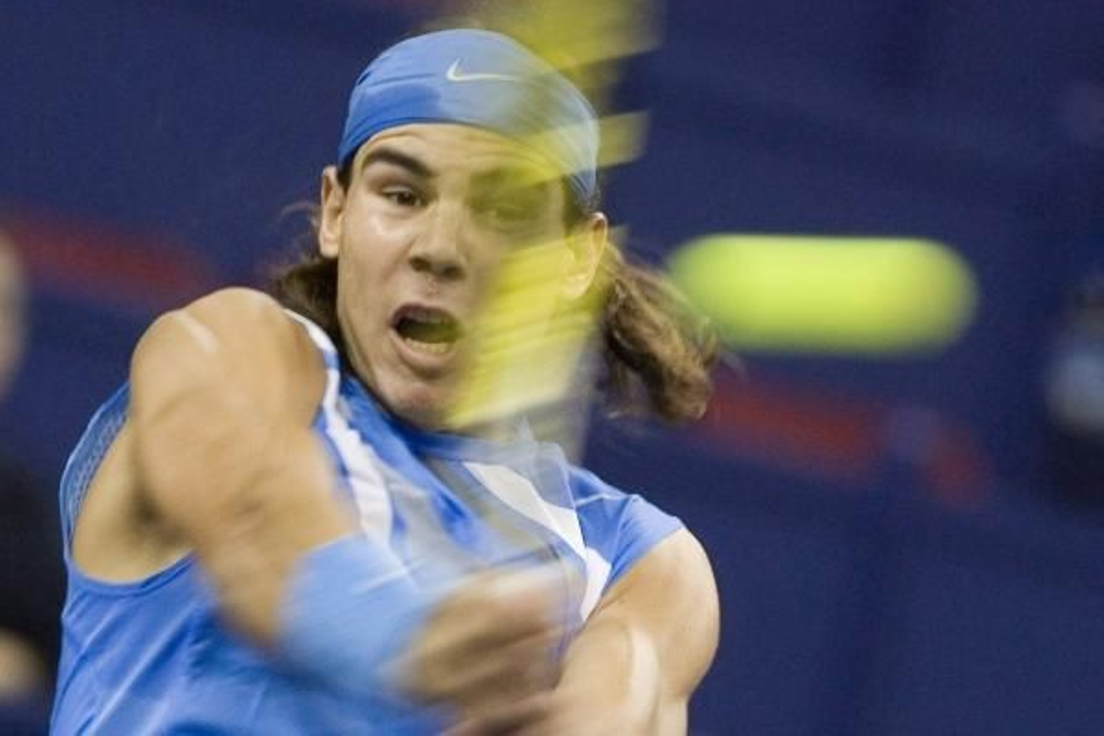 El tenista manacorí, Rafa Nadal, durante el partido.
