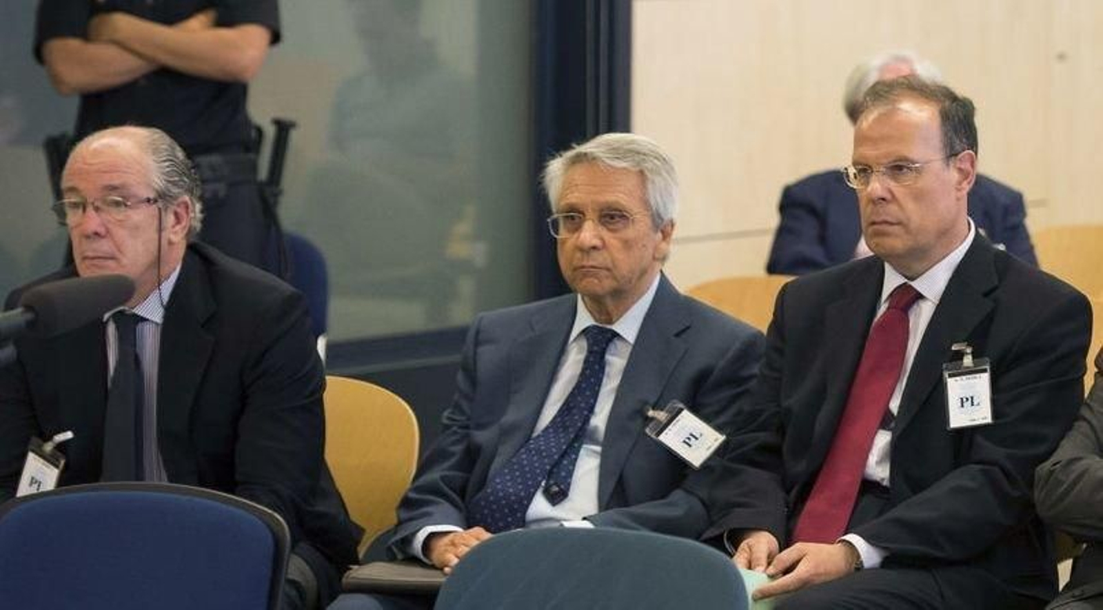 Gregorio Gorriarán, Julio Fernández Gayoso y José Luis Pego, en su juicio en la Audencia Nacional.