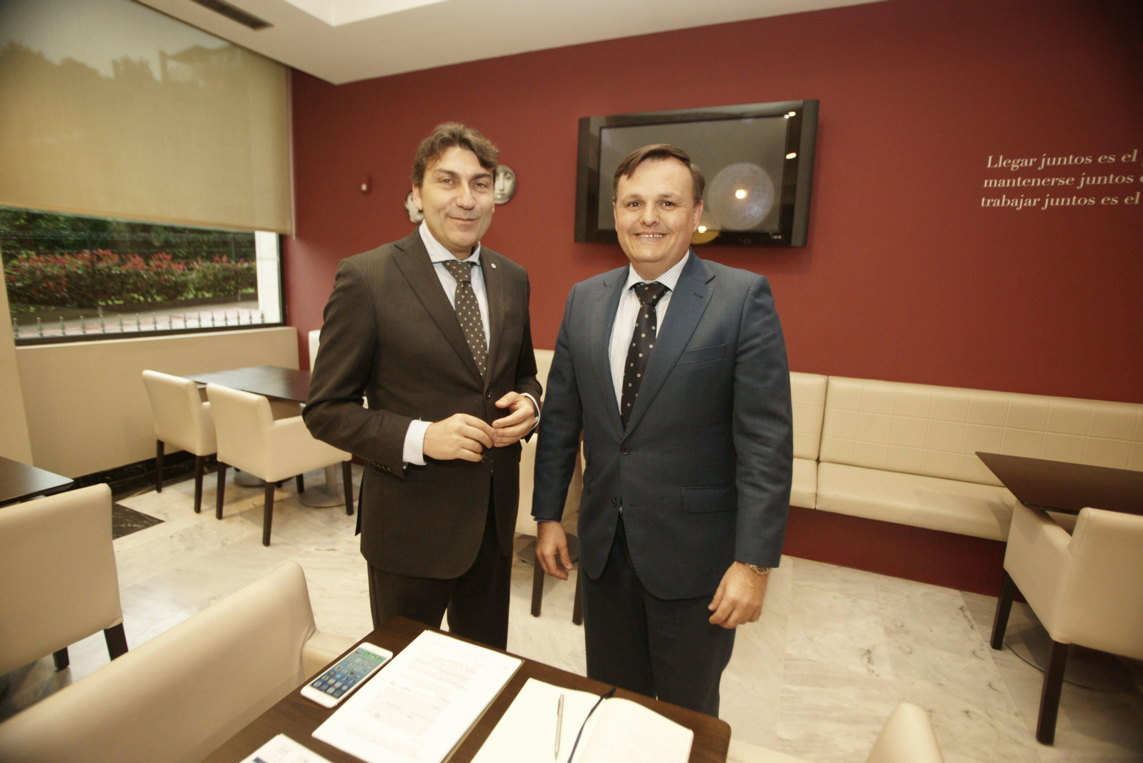 Los organizadores, Dositeo Amoedo y Diego Esquer.