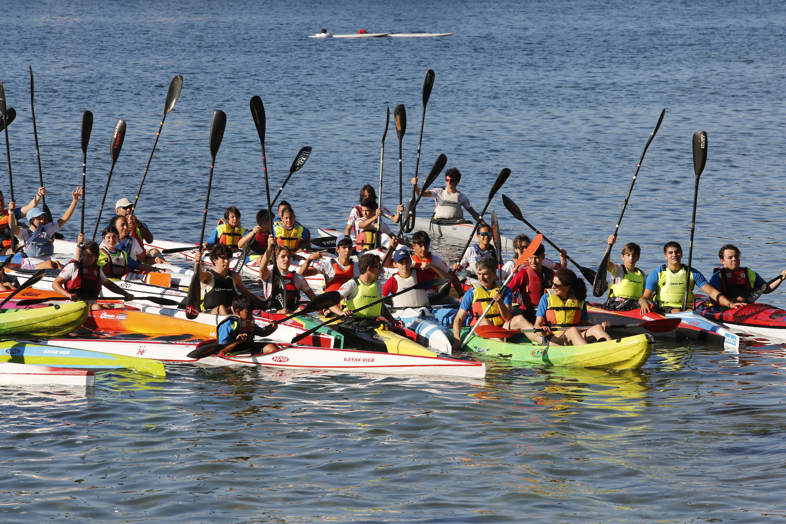 La jornada de entrenamiento especial de la mano de +Deporte Atlántico y el club de piragüismo Kayak Vigo