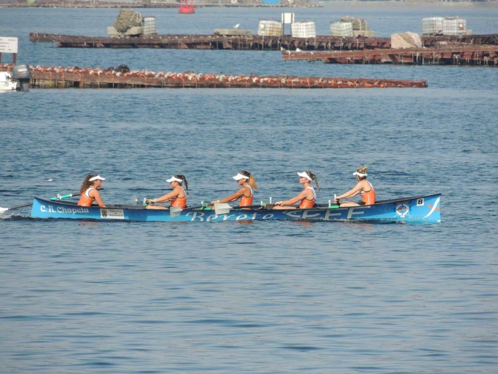 Os bateis de Chapela asinaron unha boa actuación en Moaña.