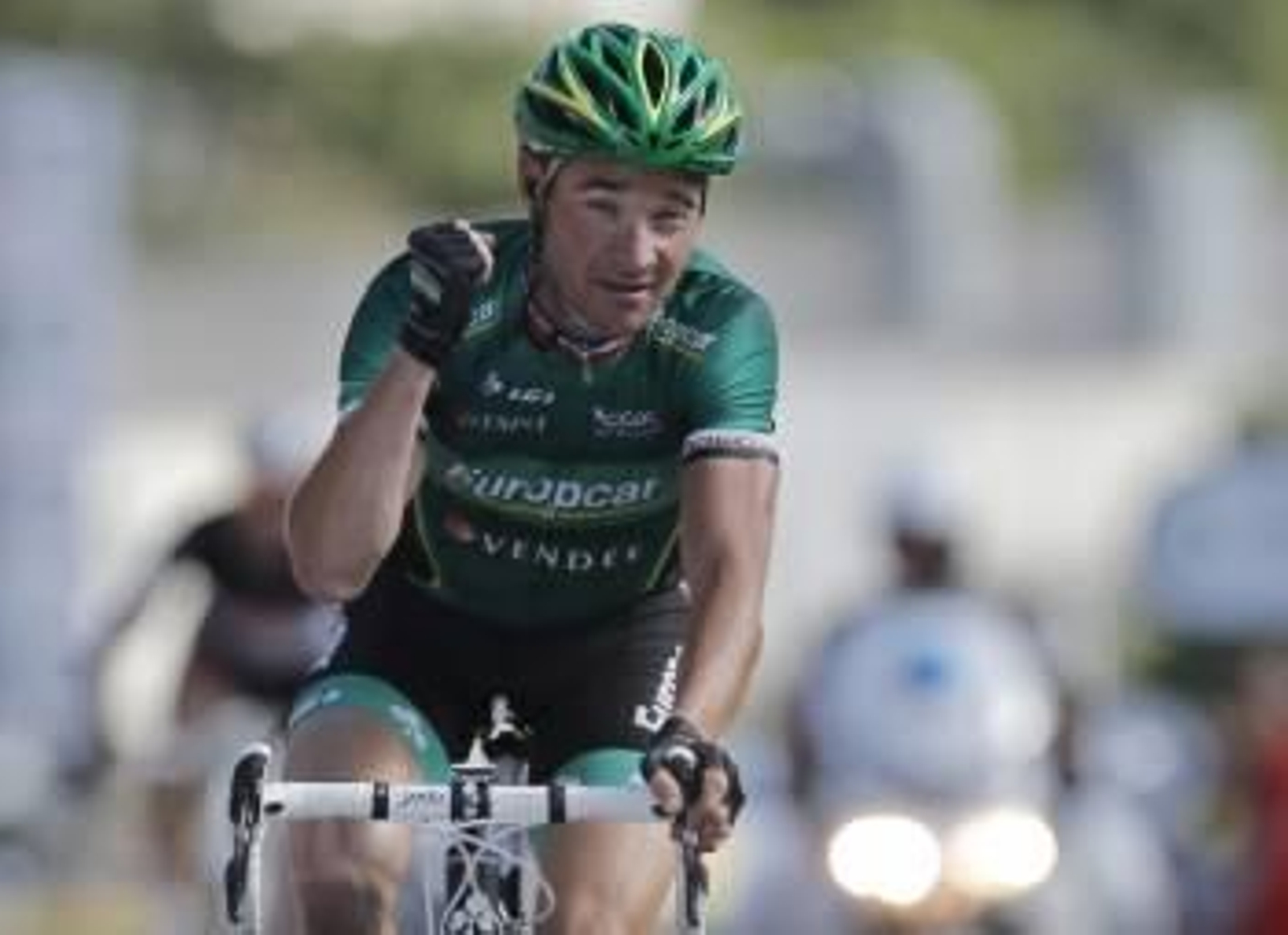 Thomas Voeckler celebra su primera victoria de etapa en esta edición del Tour de Francia. (Foto: HORCAJUELO)