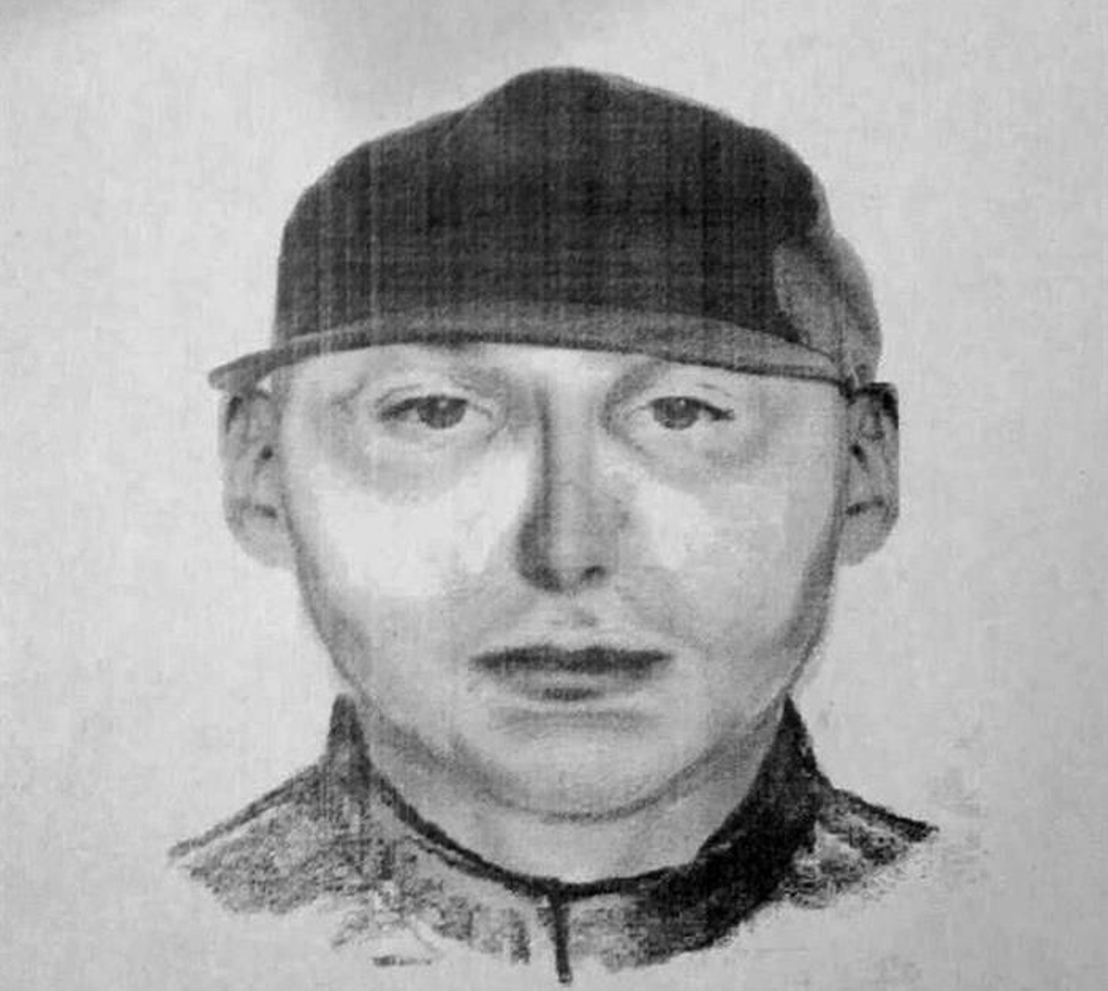 Retrato robot facilitado por la Guardia Civil del presunto responsable del asesinato de dos agentes