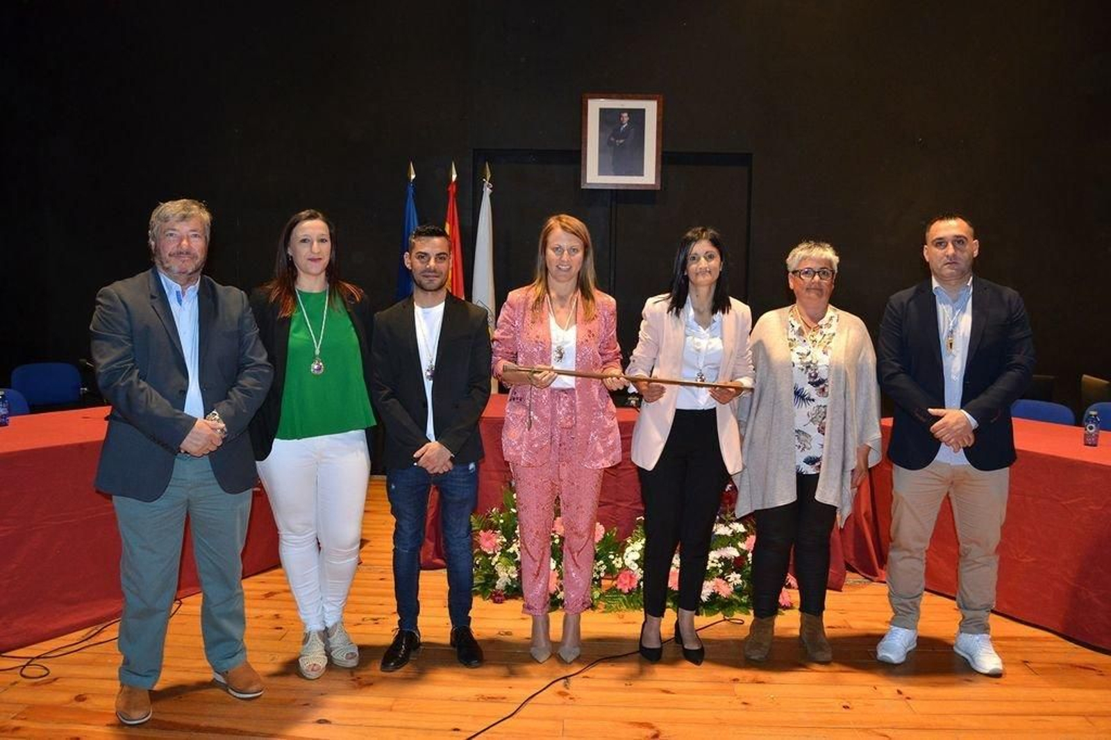 Equipo de gobierno de Salceda al completo hace tres meses, el día de su toma de posesión