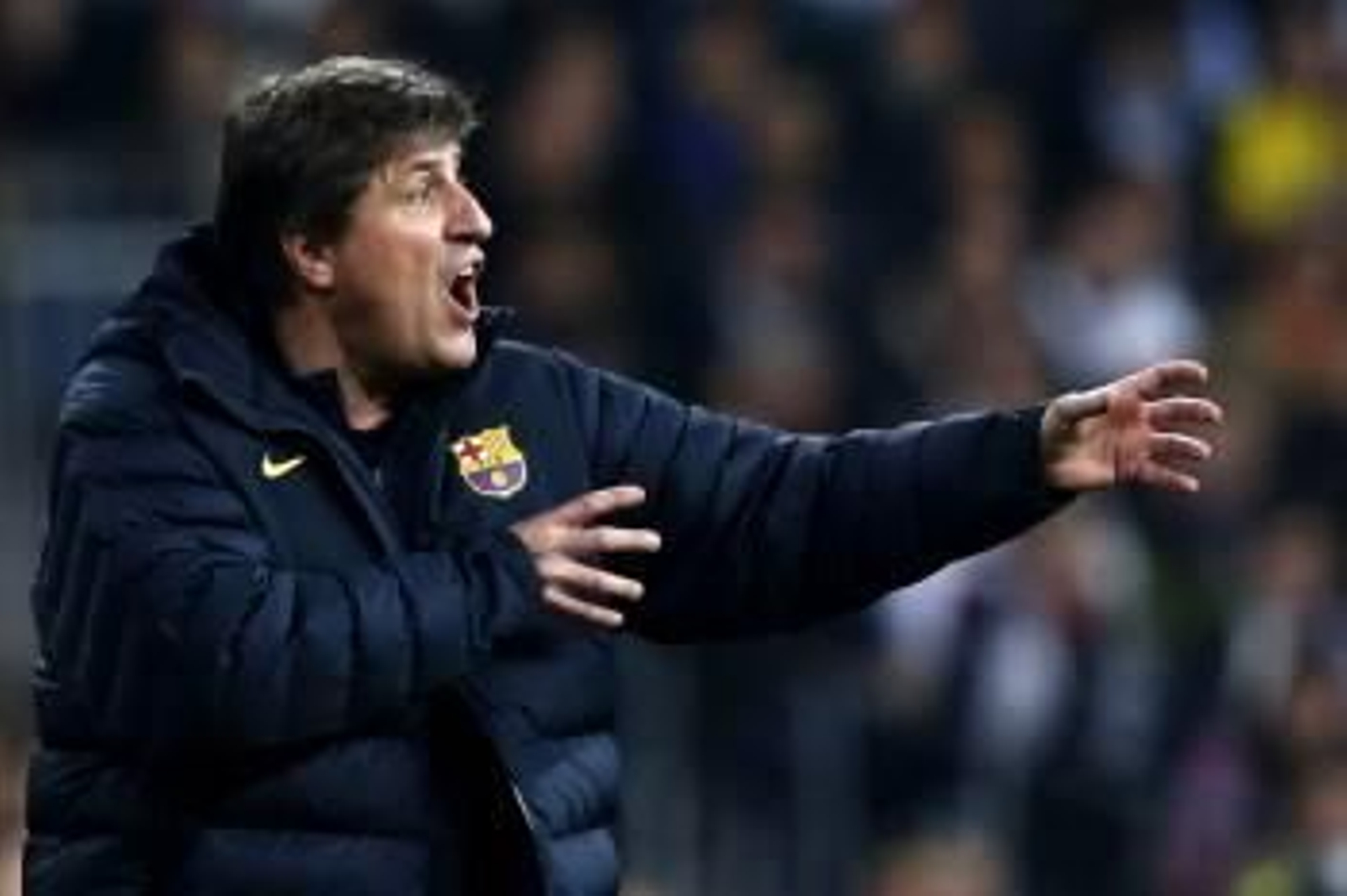 Jordi Roura, el pasado miércoles en el Bernabéu. (Foto: JUANJO MARTÍN)