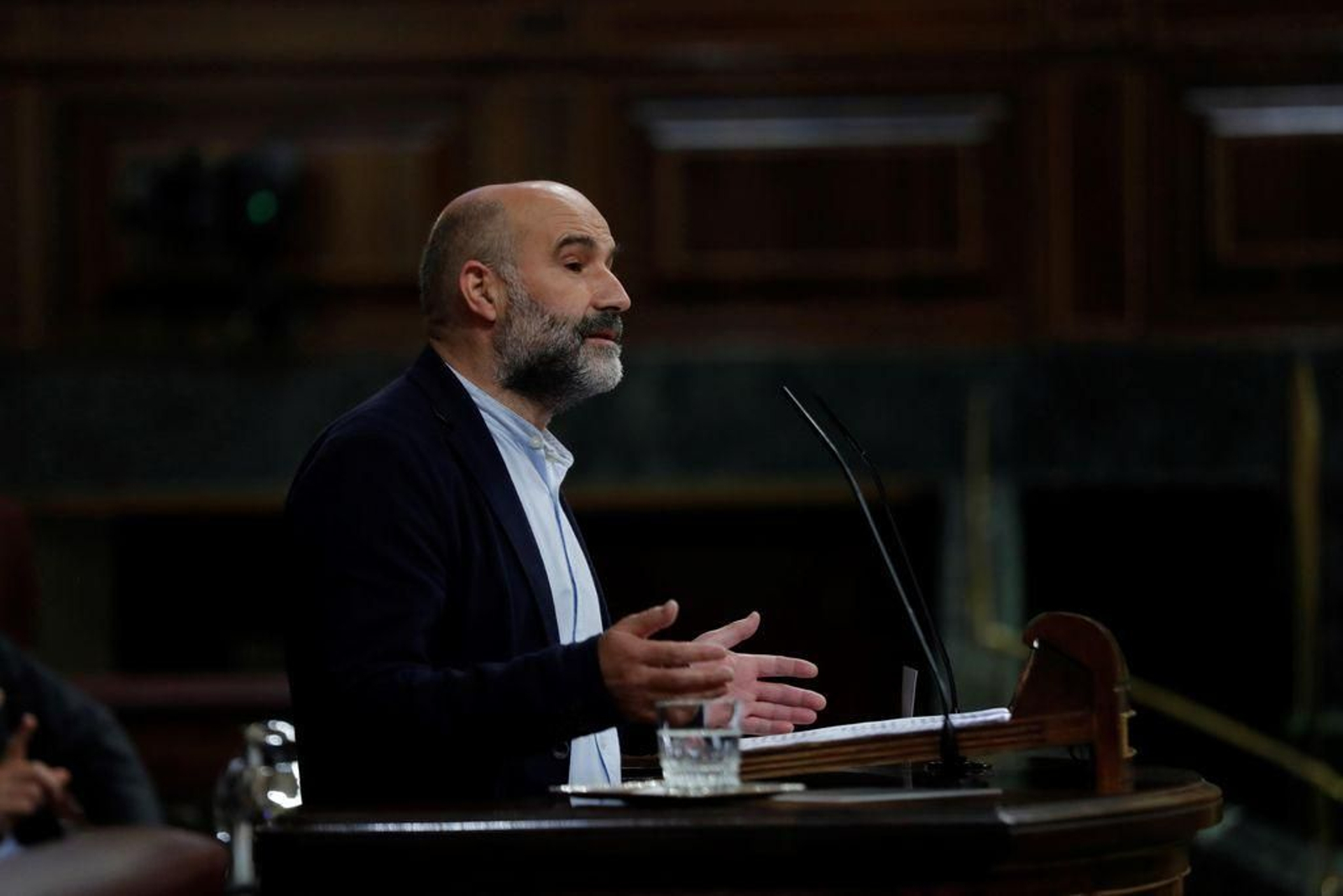 Néstor Rego, diputado del BNG, en su turno.