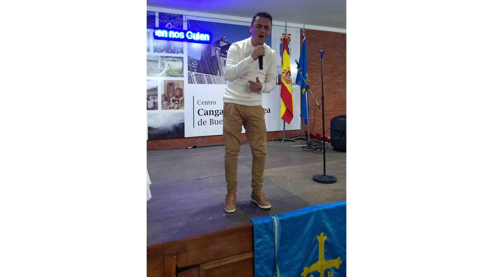 Mariano Maldonado fue otro de los animadores de la celebración