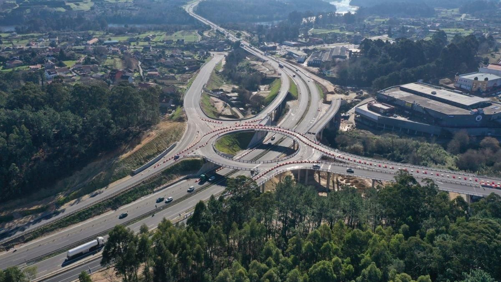 Imagen aérea de la infraestructura a principios de febrero.