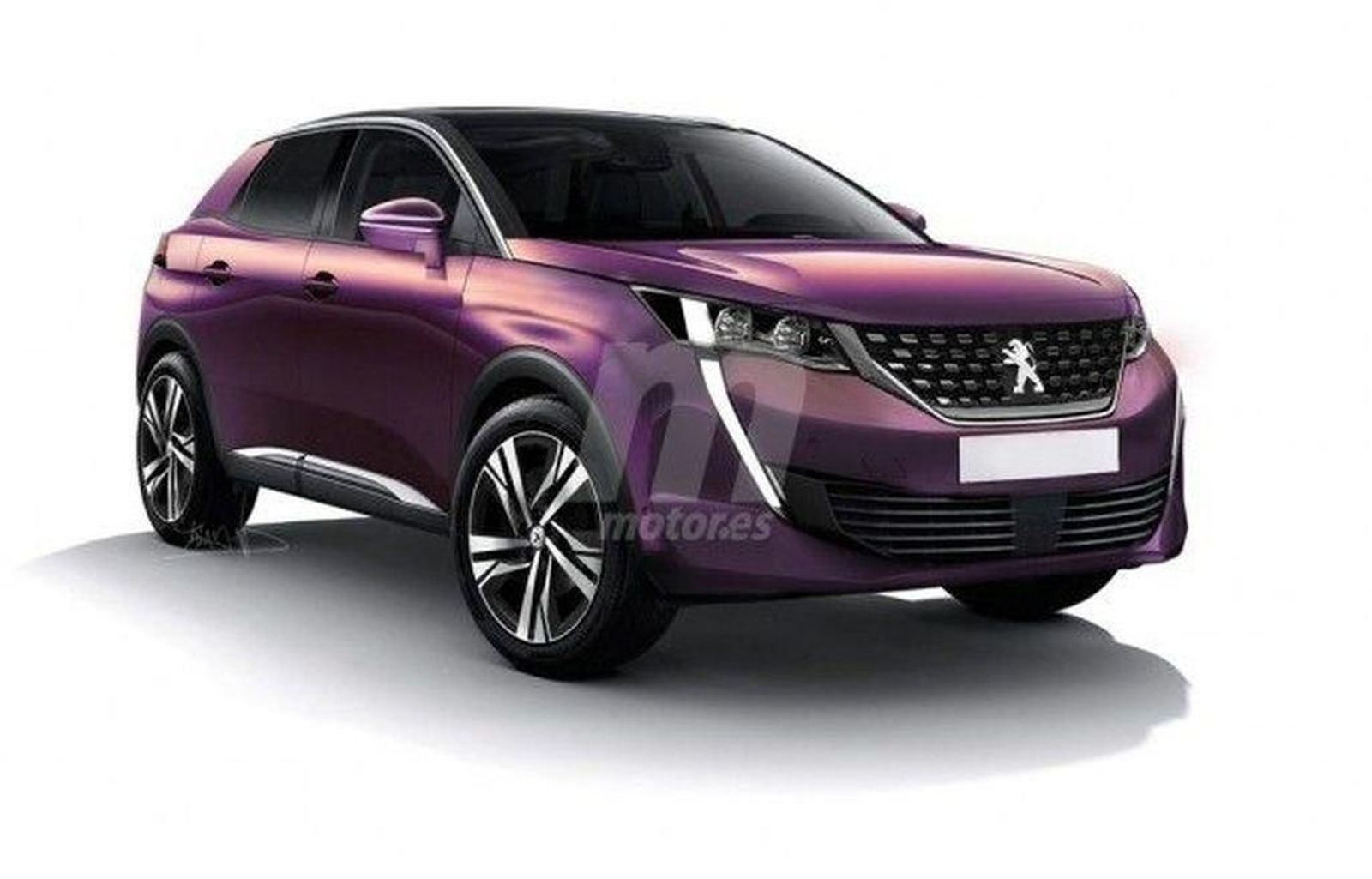 Imagen del nuevo Peugeot 2008 en el portal especializado motor.es.