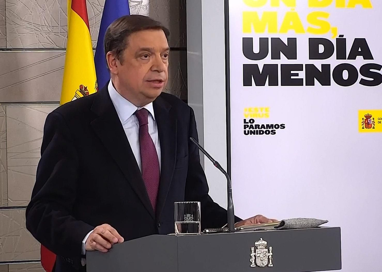 Agricultura, Pesca y Alimentación, Luis Planas, durante la rueda de prensa