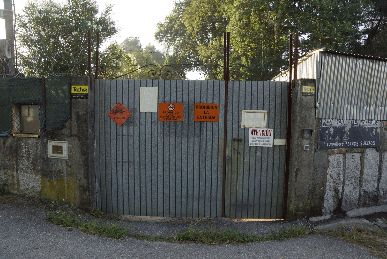 La pirotecnia La Gallega se encuentra en la parroquia de Baldráns