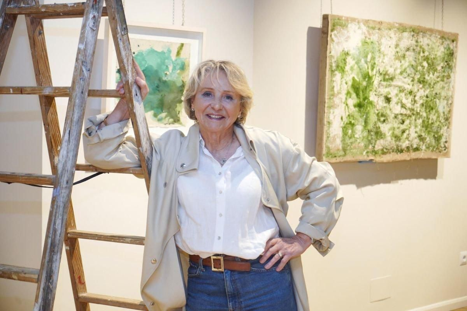 Mercedes Lence, en el montaje en el Espacio Beny.