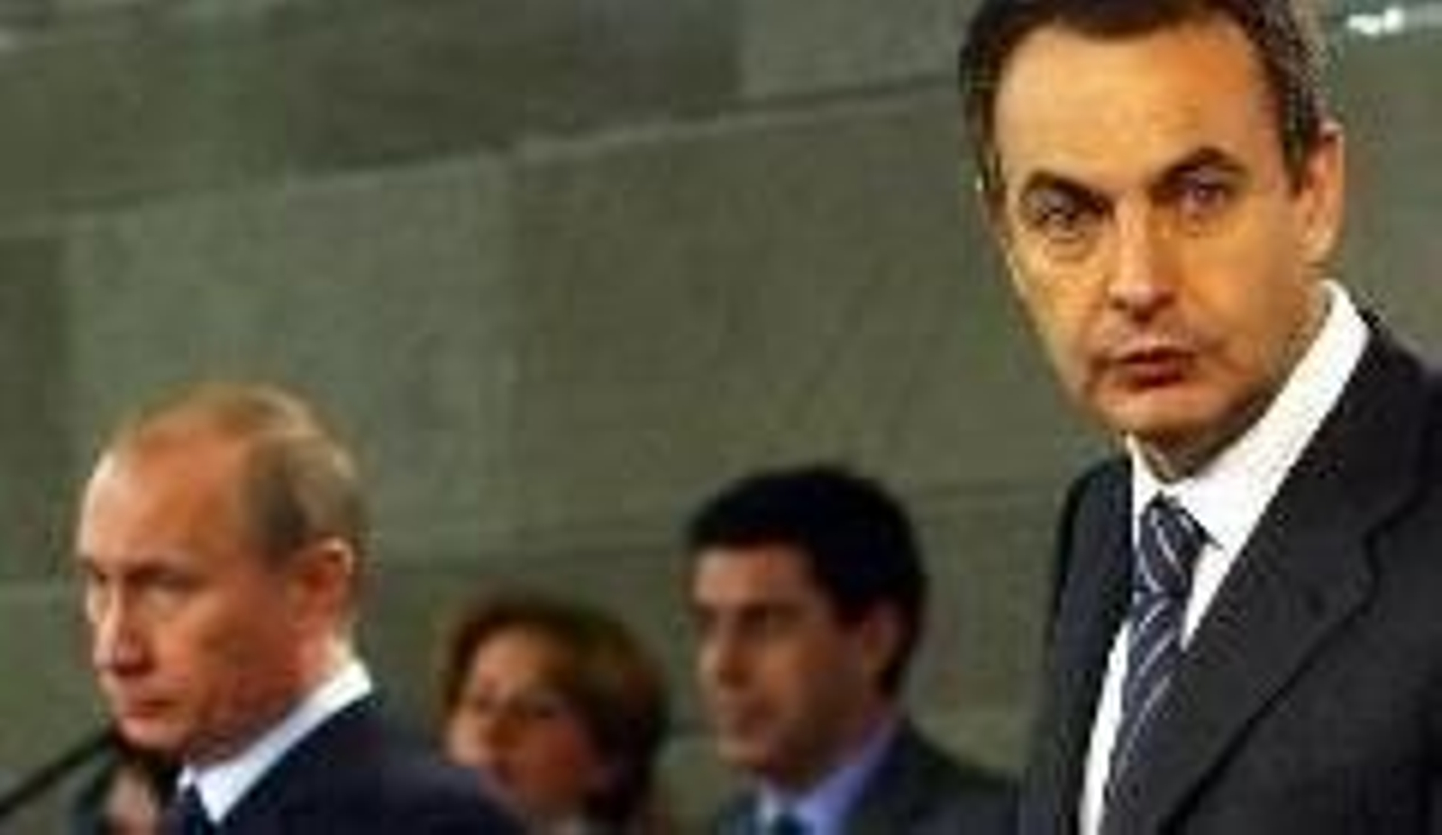 Putin y Zapatero en una reunión anterior.