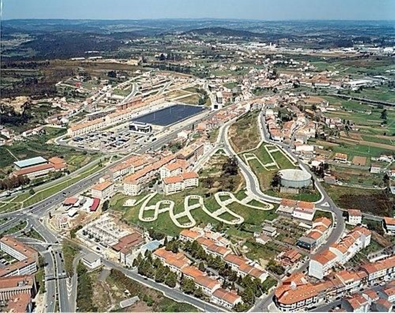 Barrio de Salgueiriños, en Santiago.