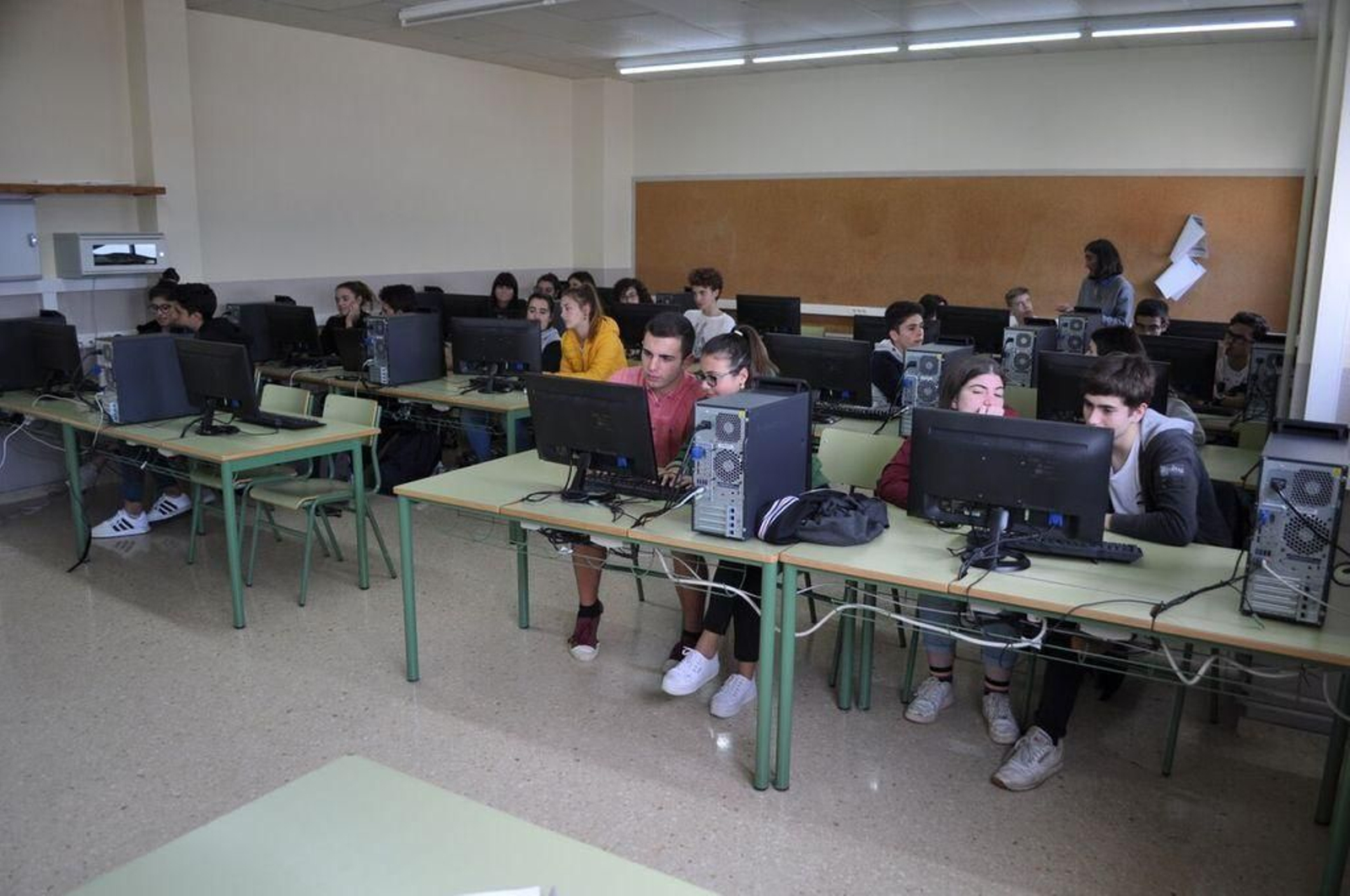 El aula de informática del ROU antes de la pandemia.