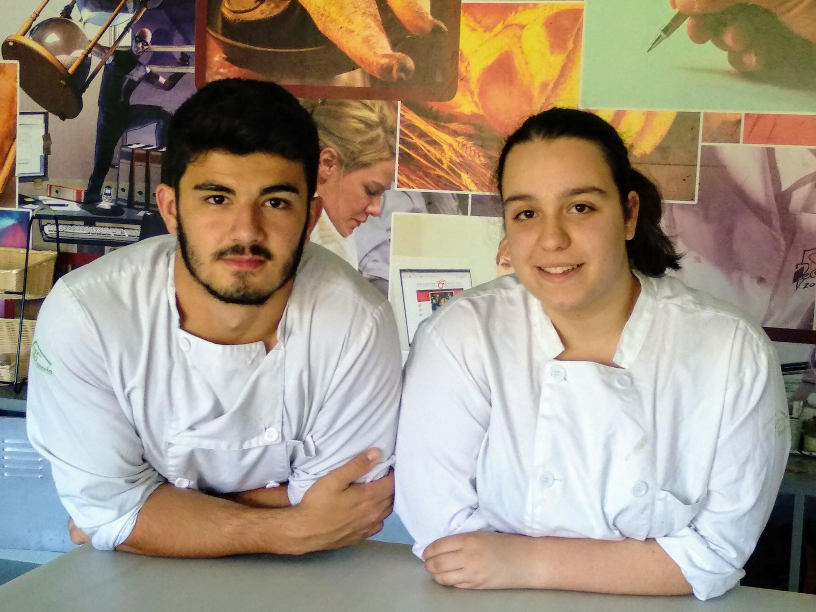 Ángel y Silvia alumnos de A Cancela de As Neves.