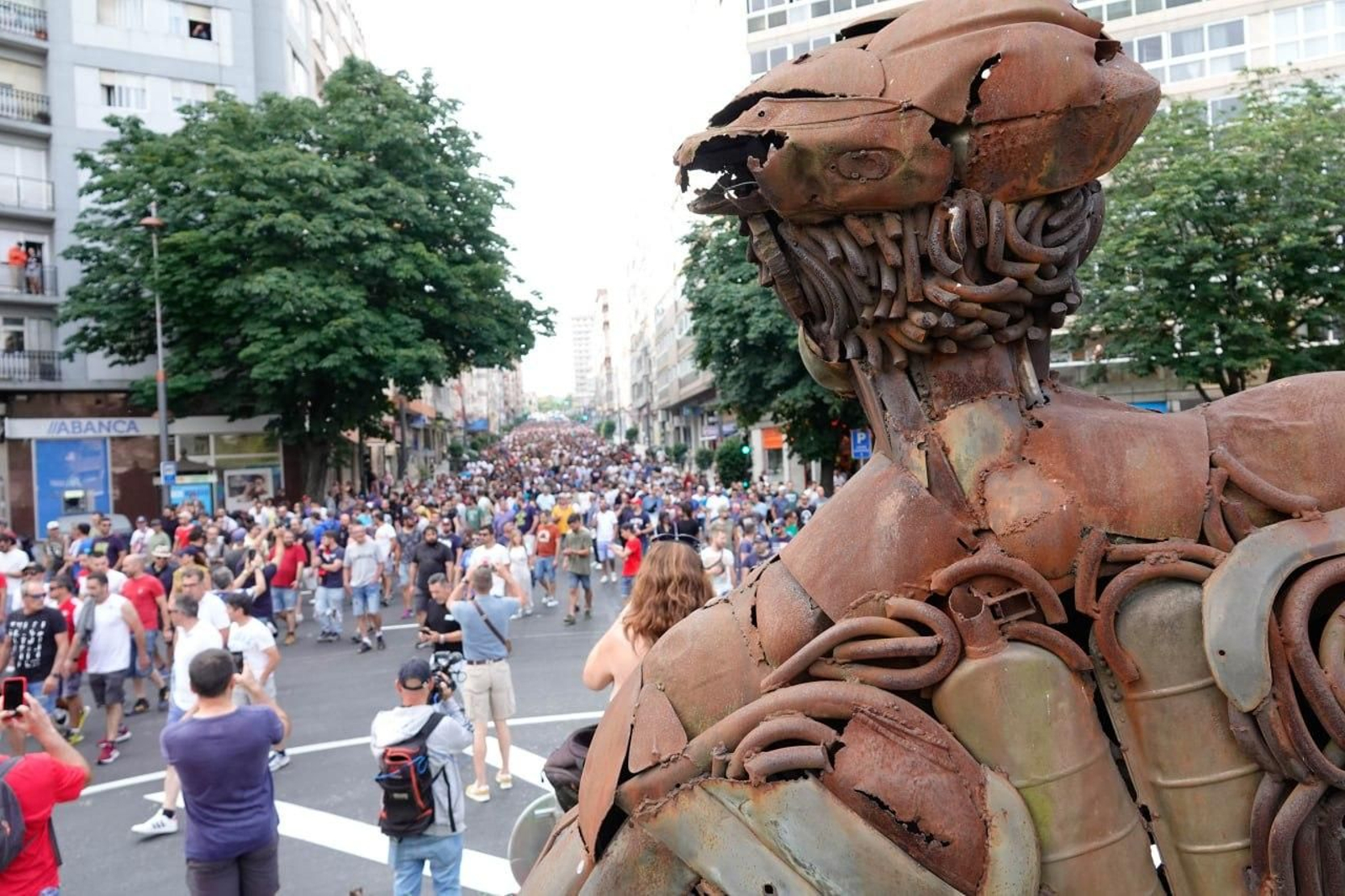 Cuarta jornada de la huelga del metal en Vigo.