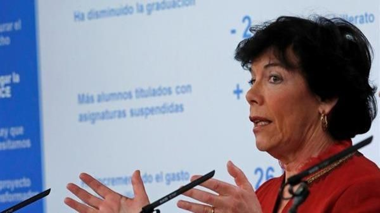 La ministra de Educación, Isabel Celaá