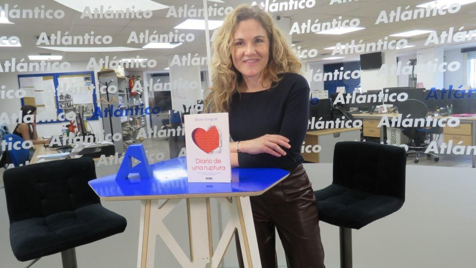 La psicóloga Silvia Congost, en el set de Atlántico.