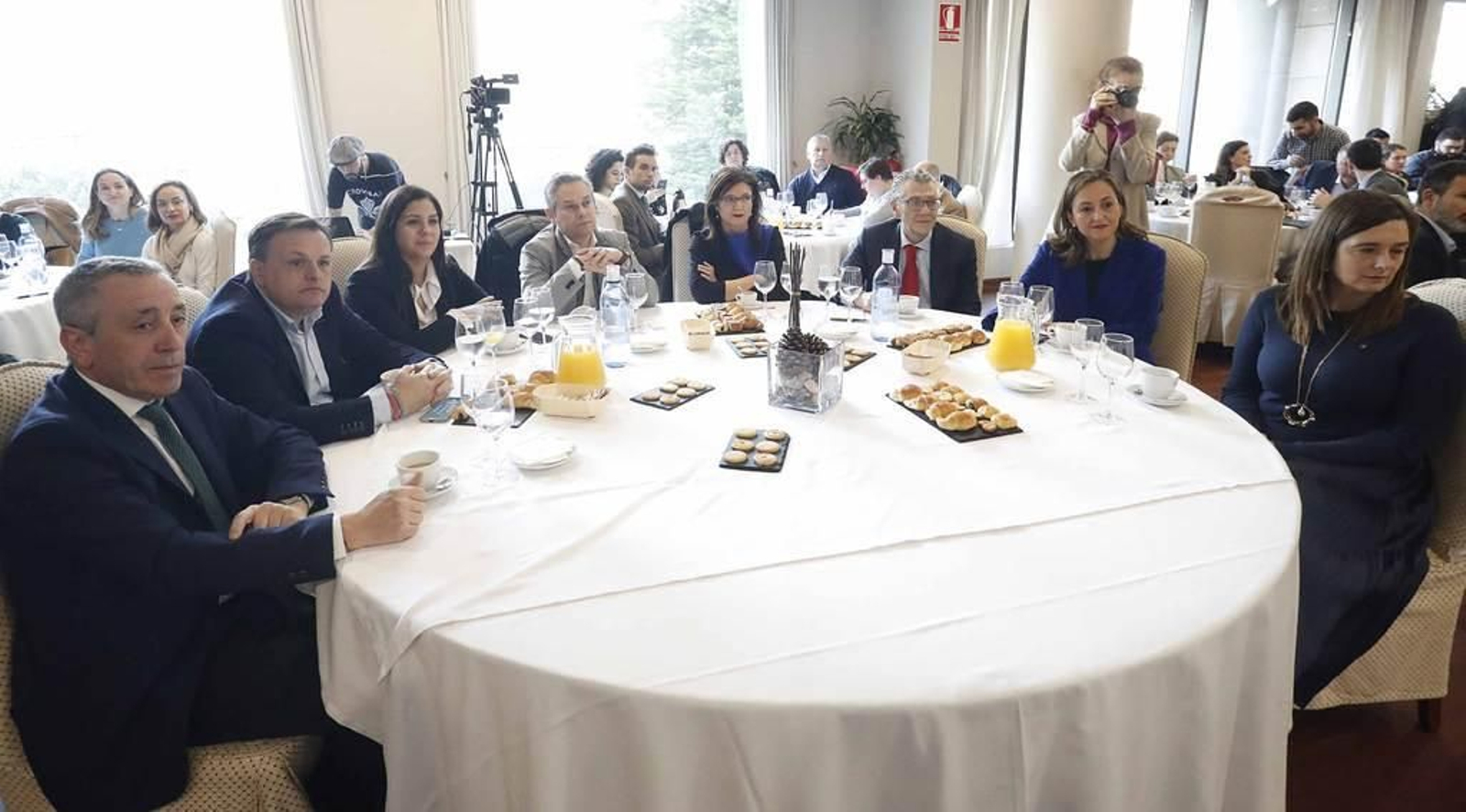 Julio Rodríguez, Diego Esquer, Susana Pérez, Enrique Mallón, María José Caride, Javier Touza, Teresa Egerique y Patricia González.