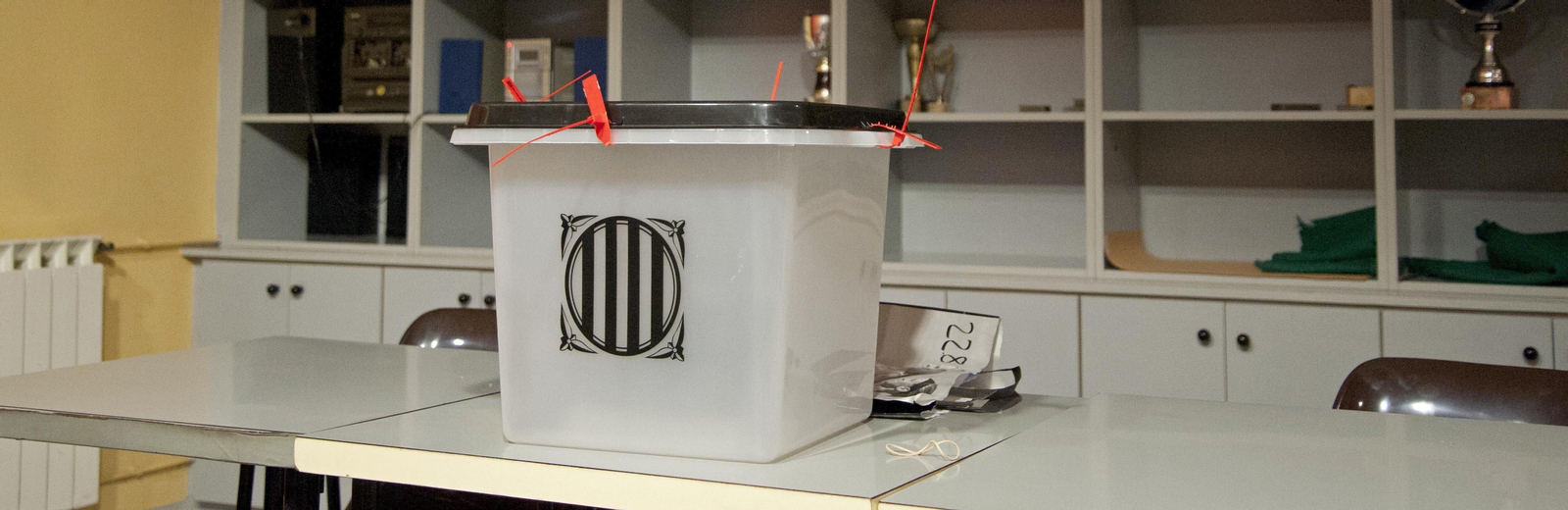 Las urnas para la votación del 1-O