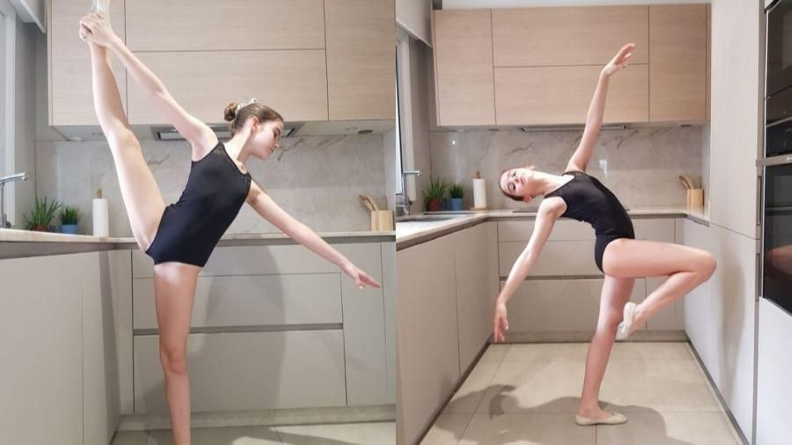 Más  de cien alumnos de la academia viguesa  Ballerina Coliseum  continúan sus clases en sus casas.