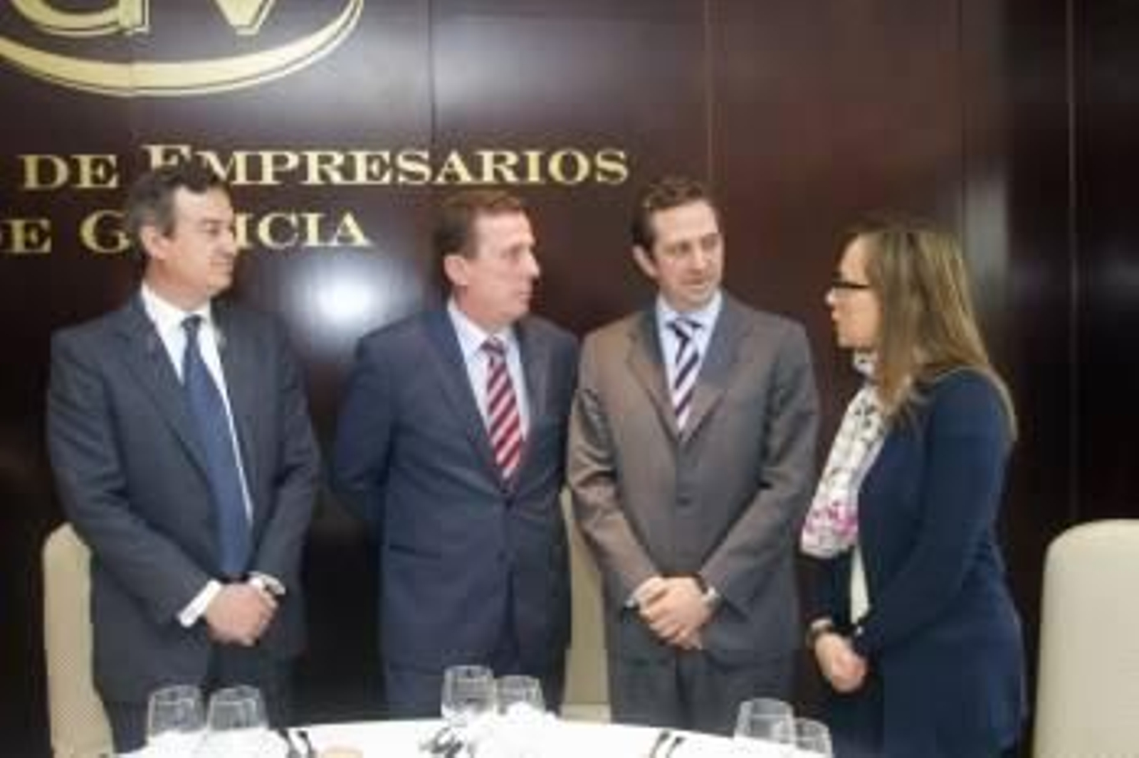 Por la izquierda, César González Bueno, Javier Garrido, Íñigo Fernández de Mesa y Elena Muñoz. (Foto: SALVADOR SAS)