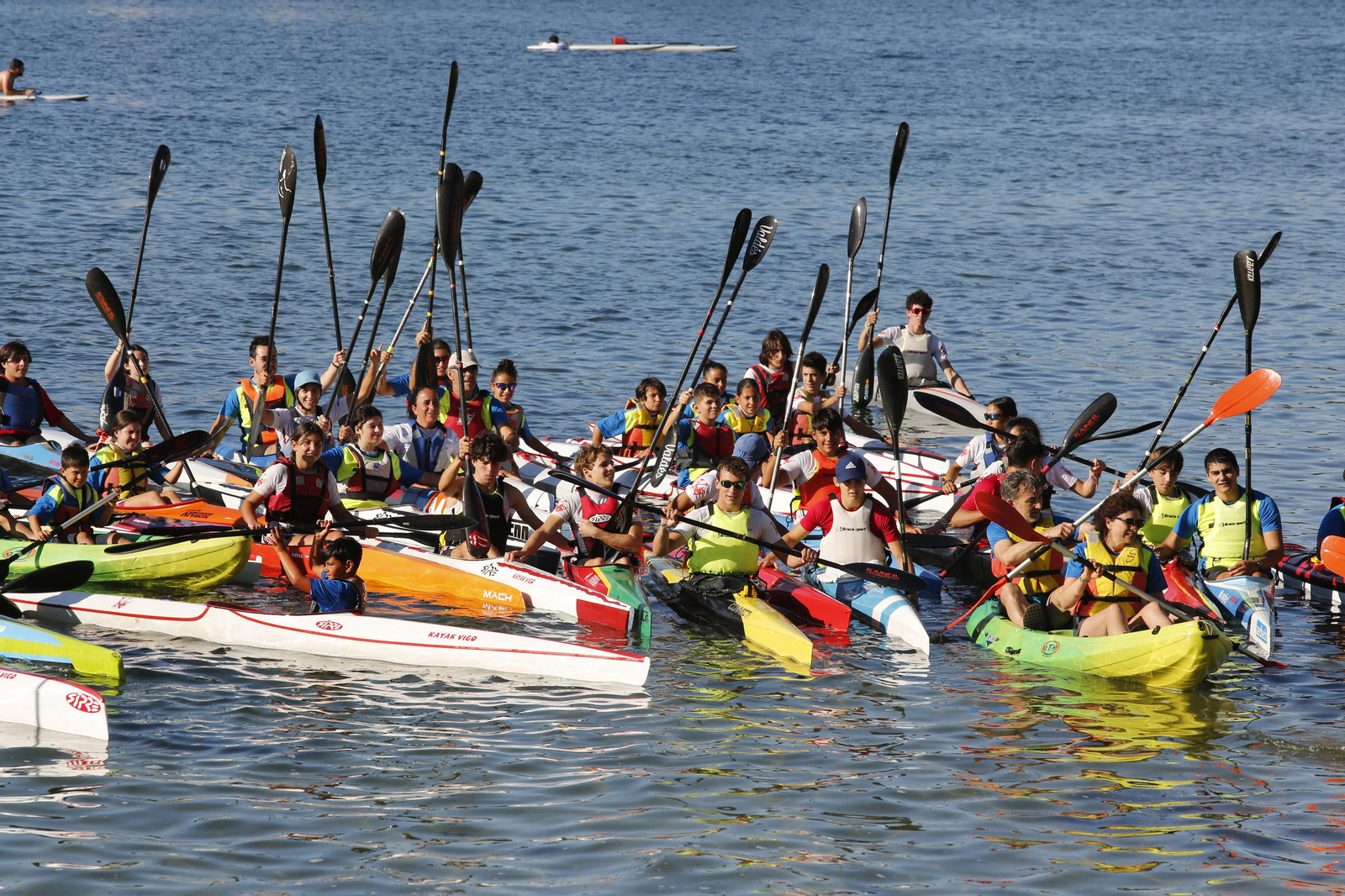 La jornada de entrenamiento especial de la mano de +Deporte Atlántico y el club de piragüismo Kayak Vigo