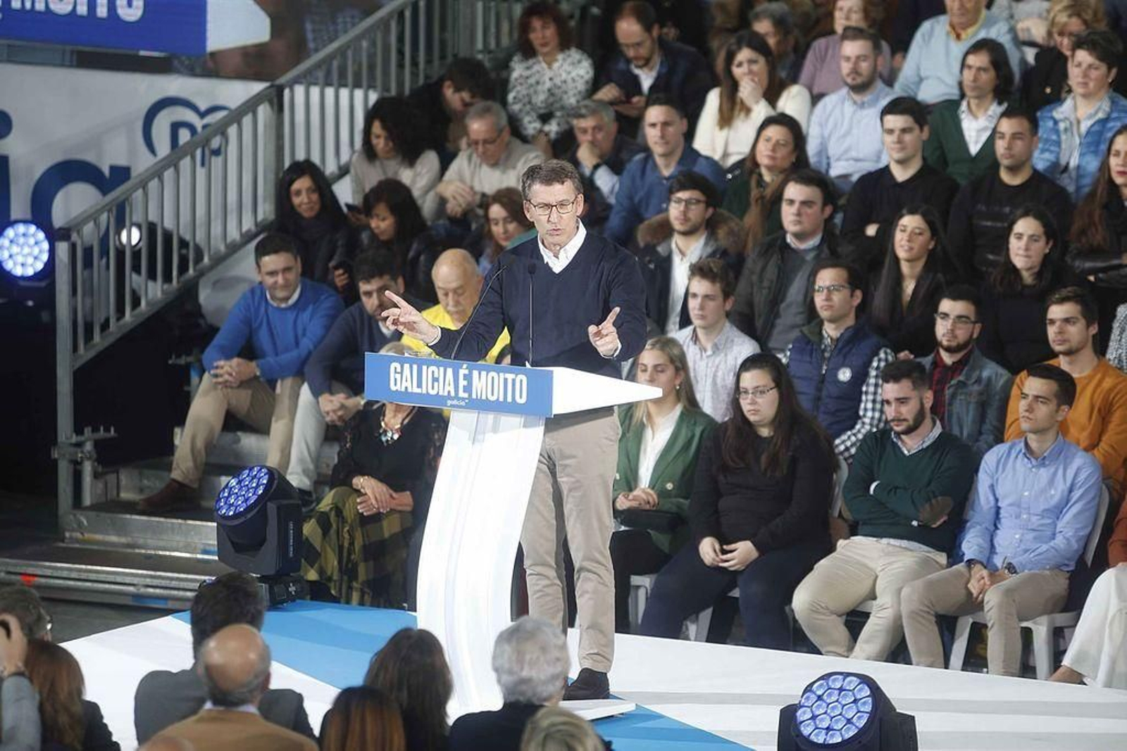 Feijóo aseguró que "nadie discute que el PP va a ganar las elecciones, sino si nos van dejar gobernar”.