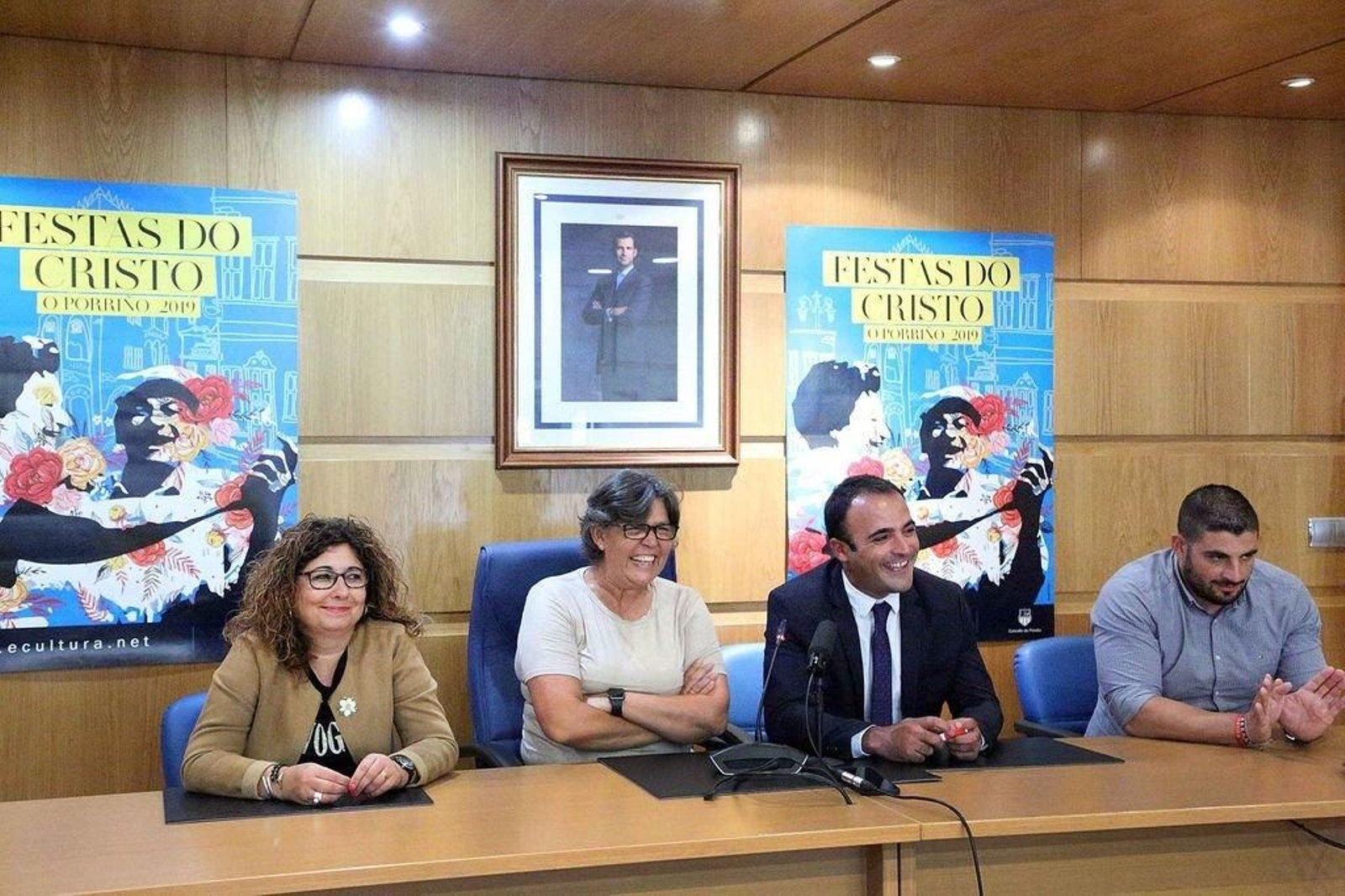 Presentación de la programación de las Festas do Cristo 2019, ayer.