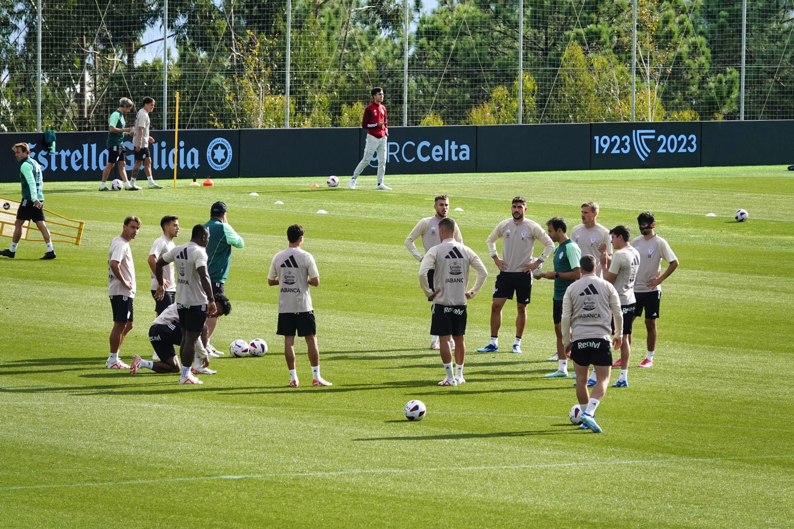 Entrenamiento del Celta en Mos.
