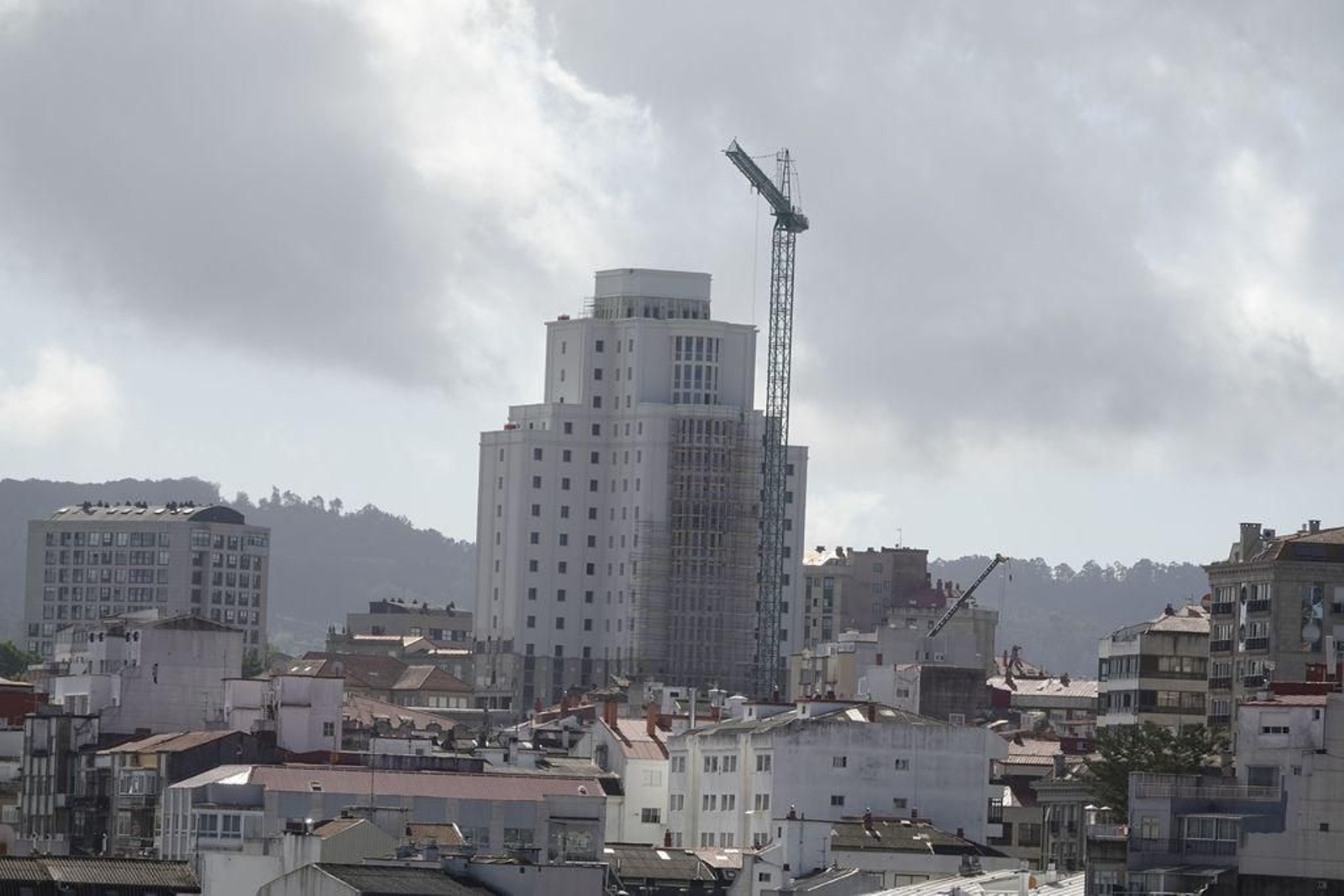 Las obras de la Ciudad de la Justicia continúan a buen ritmo, como se aprecia en la imagen de esta misma semana.
