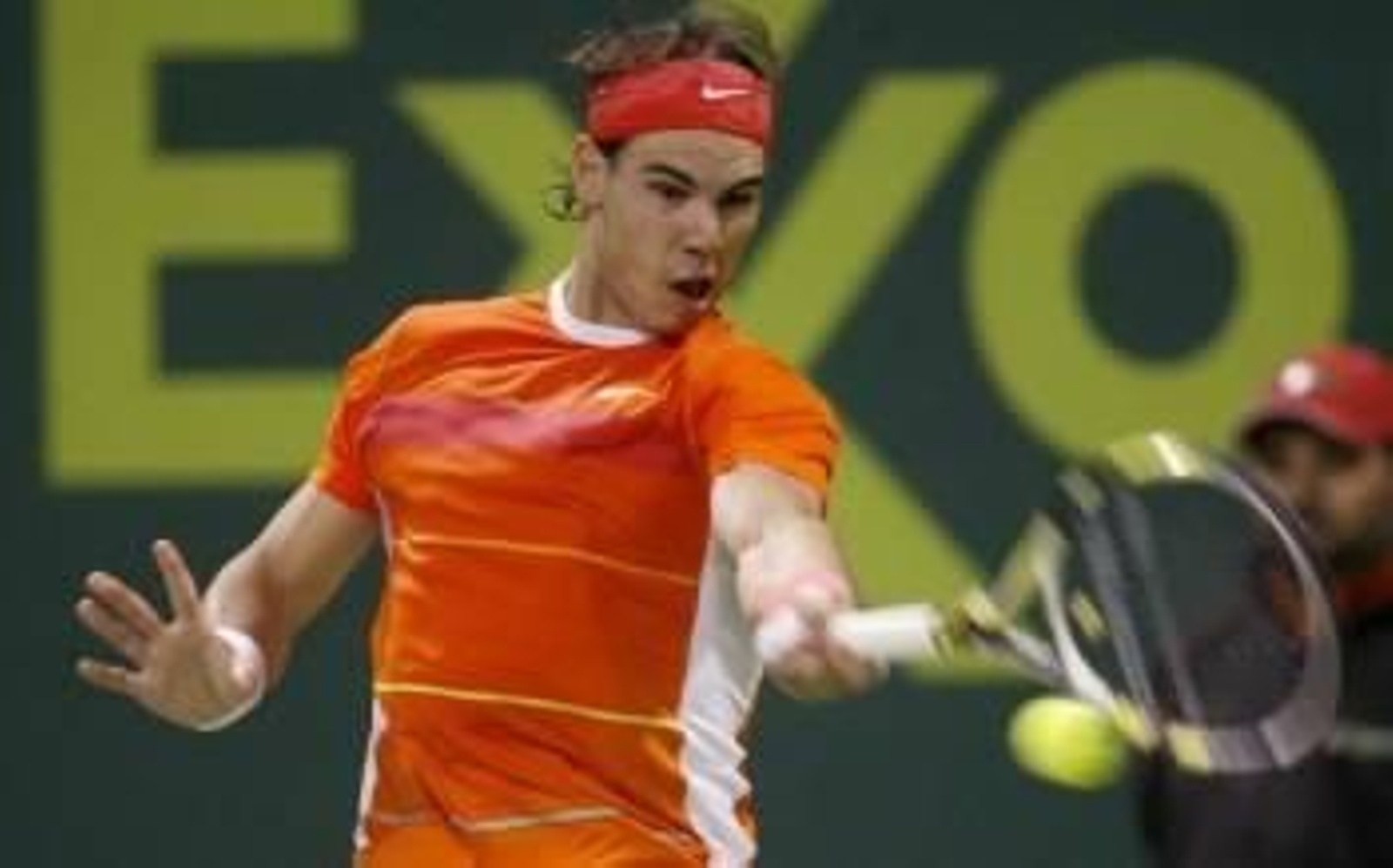 Rafa Nadal, durante el encuentro.