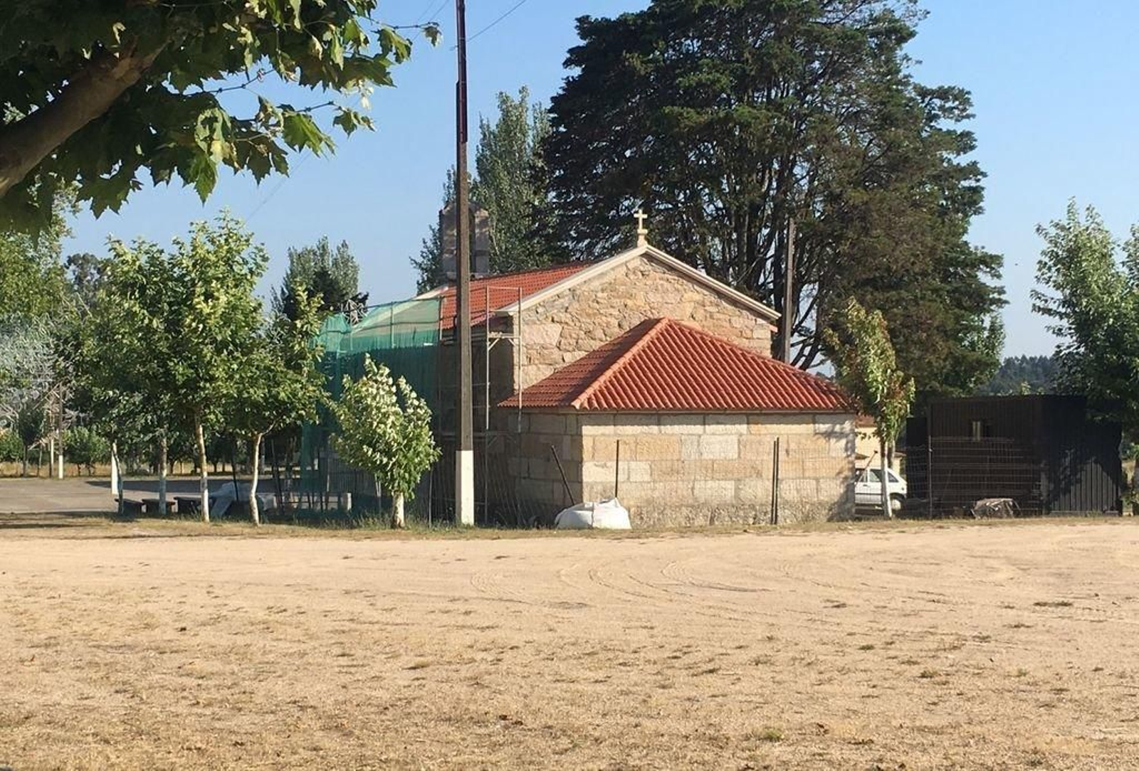 Imágenes de  la capilla de San Campio ya restaurada un año después .