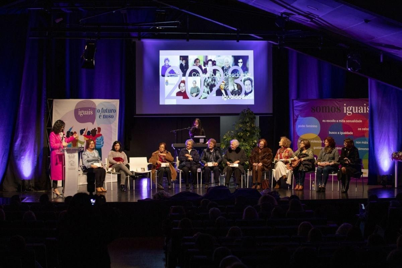 Imagen de la gala del Calendario de Igualdade celebrada en el año 2023.
