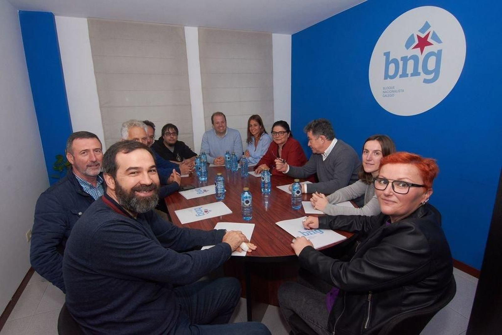 Da Silva, cos candidatos do BNG.