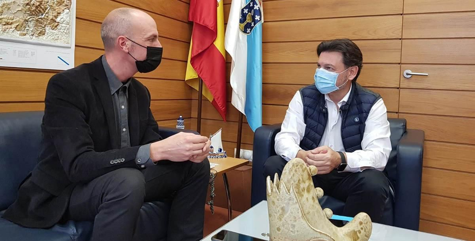 Miranda y Mariño, en la reunión celebrada en la sede de la SXE