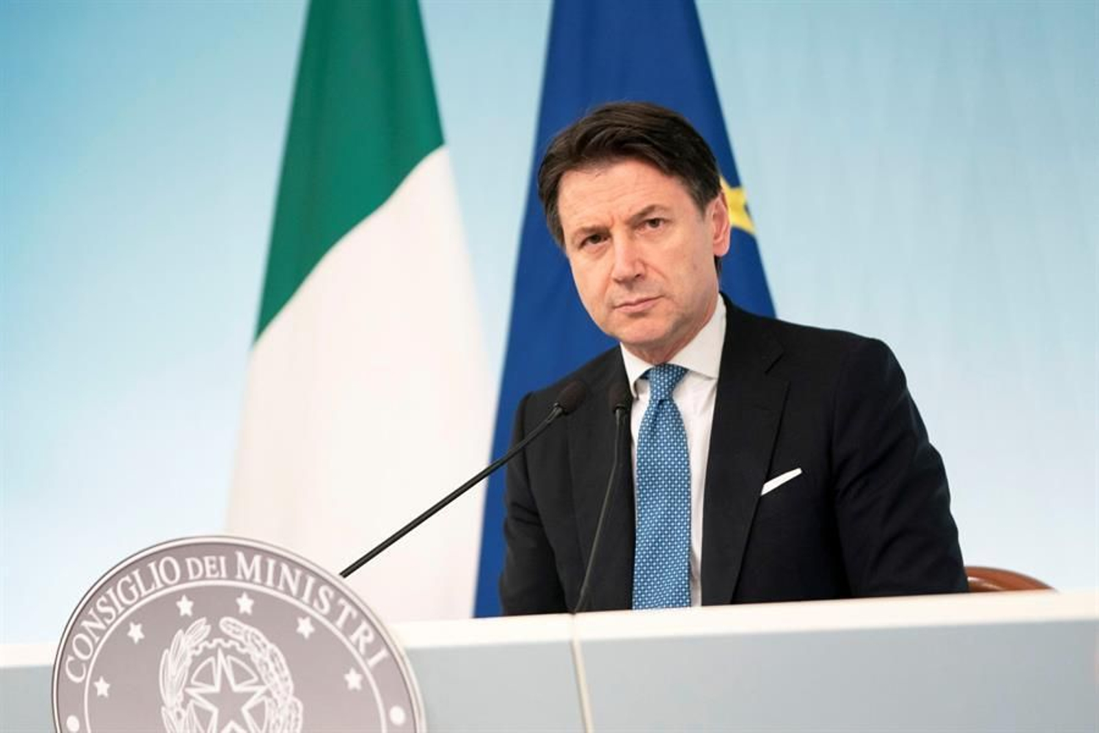 El primer ministro de Italia, Giuseppe Conte