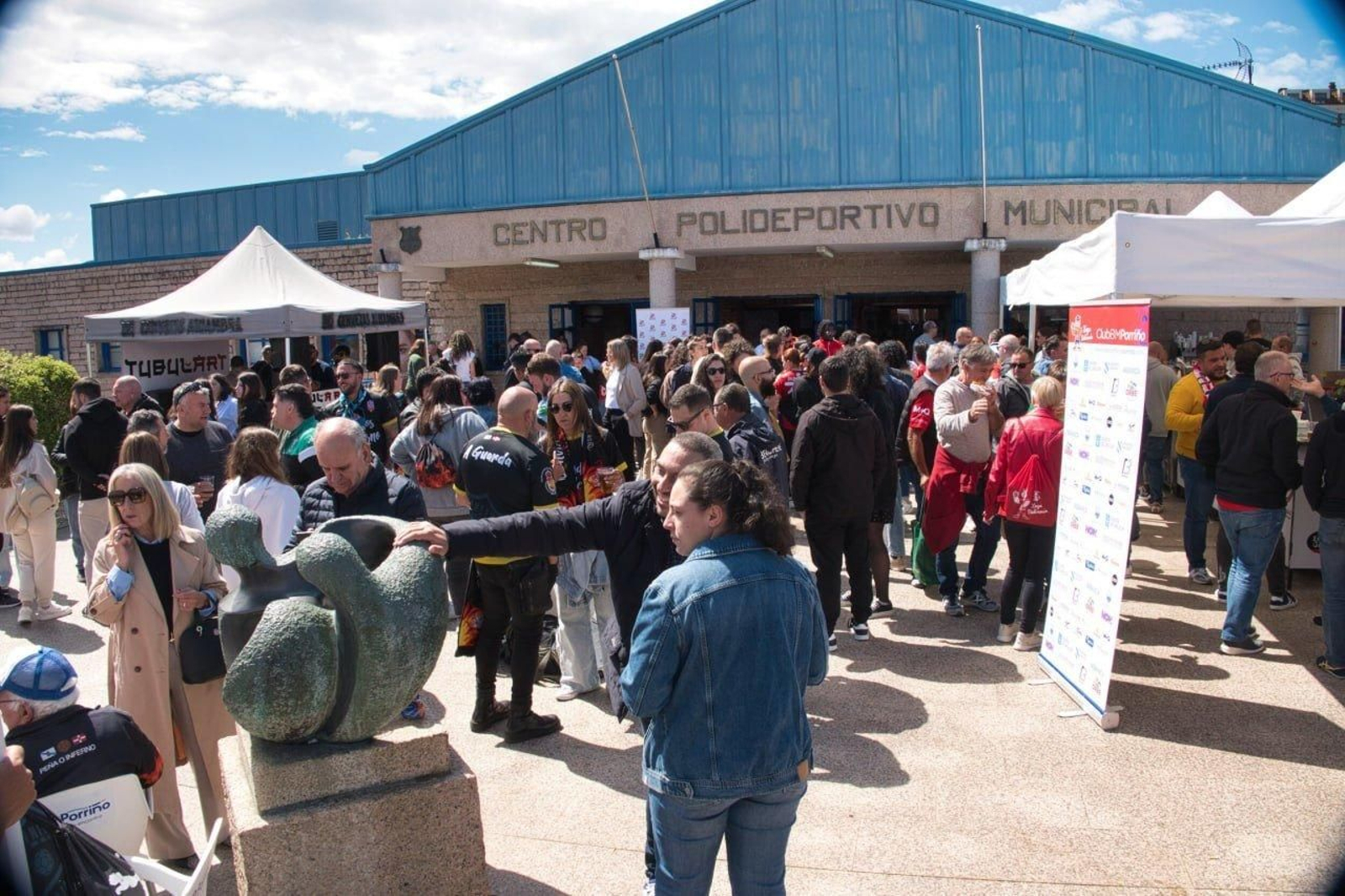 Ambiente del partido.