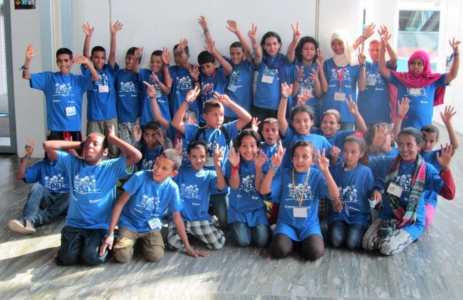 Un grupo de niños saharauis durante una de sus estancias en nuestro país. Foto: Arapaz