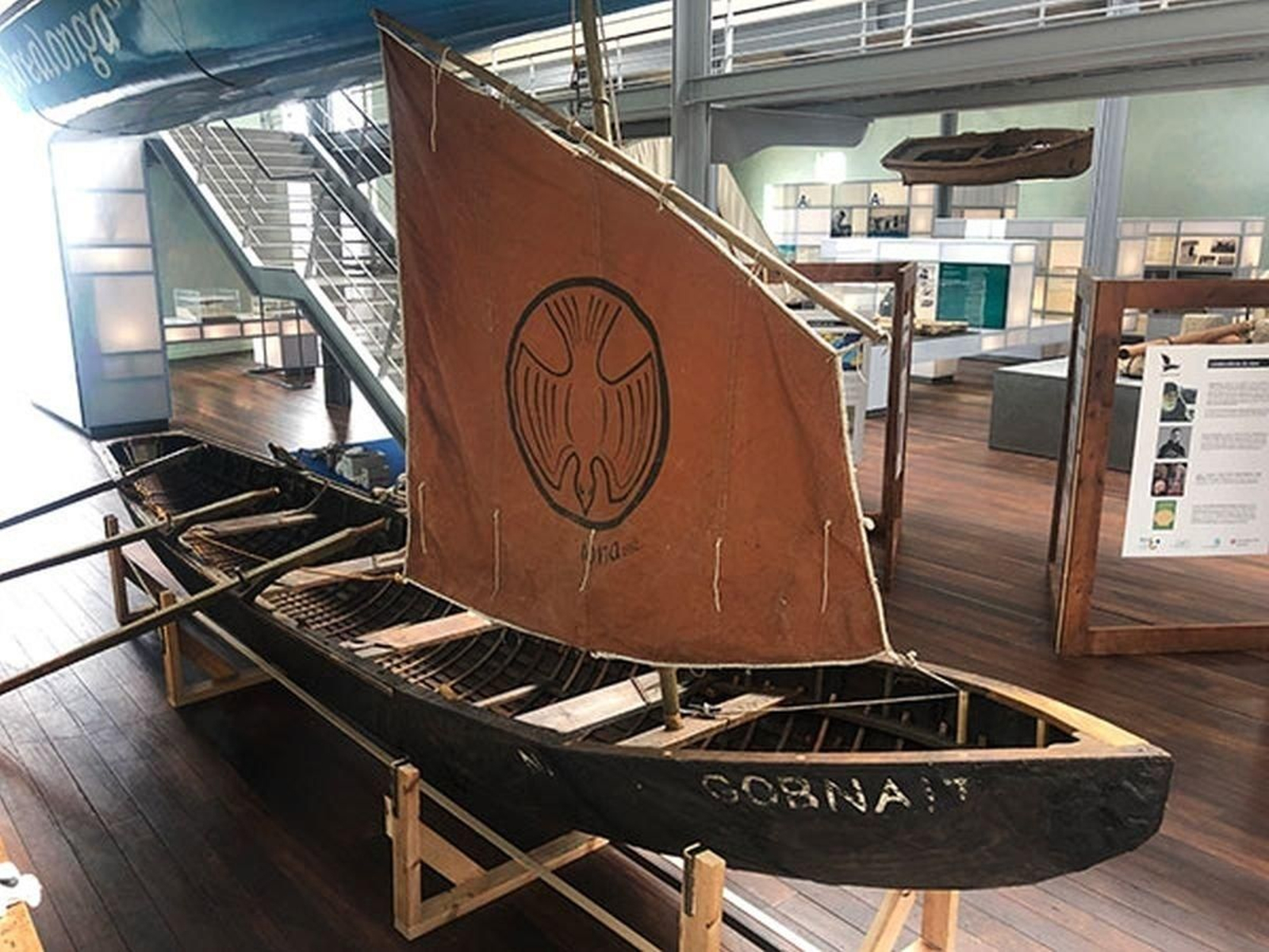 El “Naomh Gobnait”, de la Asociación Buxo, está en depósito en Alcabre.