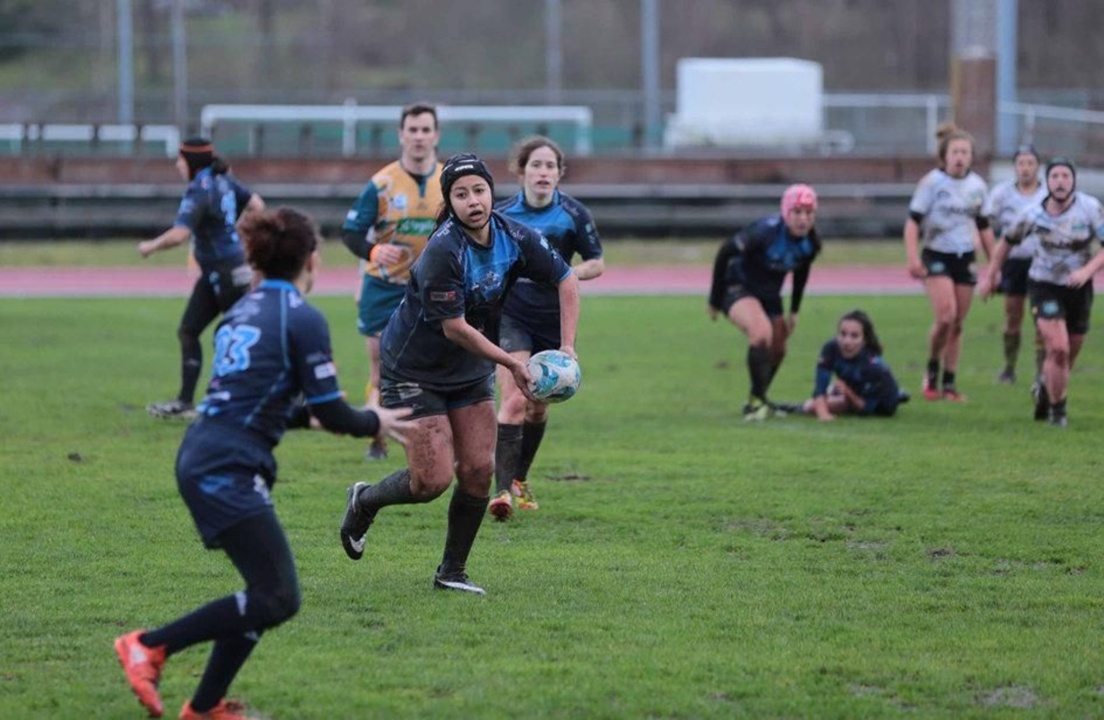 Las jugadoras del Kaleido Universidade disputaron el pasado sábado el partido de la primera jornada de la Copa de Galicia ante una escuadra formada por jugadoras del CRAT y del Muralla.